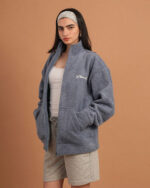 Sky Blue Fleece Jacket - Image 6