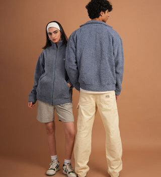 Sky Blue Fleece Jacket