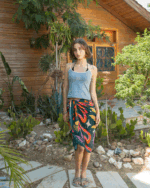 Snake Charm Maxi Flowy Wrap