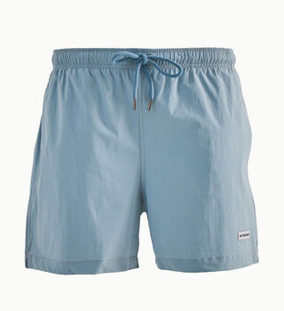 Solid Baby Blue Swim Shorts