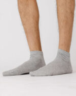 Solid Grey Short Socks