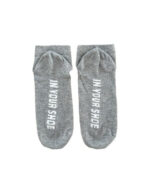 Solid Grey Short Socks - Image 4