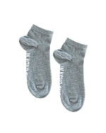 Solid Grey Short Socks - Image 3