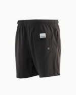 Solid Matte Black Swim Shorts - Image 2