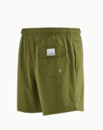 Solid Olive Swim Shorts - Image 2