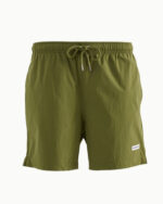 Solid Olive Swim Shorts
