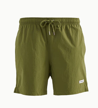 Solid Olive Swim Shorts