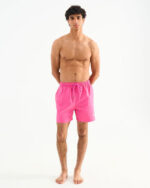 Solid Pink Swim Shorts - Image 4