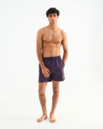 Solid Purple Swim Shorts - Image 3