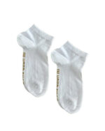 Solid White Short Socks - Image 3