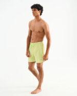 Solid Yellow Swim Shorts - Image 3