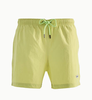 Solid Yellow Swim Shorts