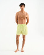 Solid Yellow Swim Shorts - Image 4