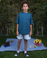 Teal Oversized Kids Tee - Image 3