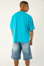 Turquoise IYS Printed Boxy Fit Tee - Image 3