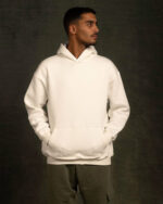 White Basic Hoodie - Image 4