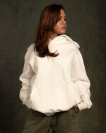 White Basic Hoodie - Image 5