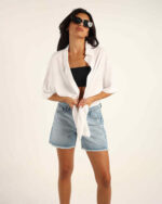 White Short Sleeve Shirt - Image 4