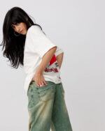 Who Came First Printed Oversized Tee - Image 5