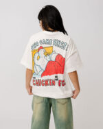 Who Came First Printed Oversized Tee - Image 3