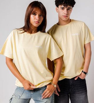 Yellow IYS Printed Regular Tee