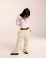Yellow Striped Fluffy Pjoys - Image 3